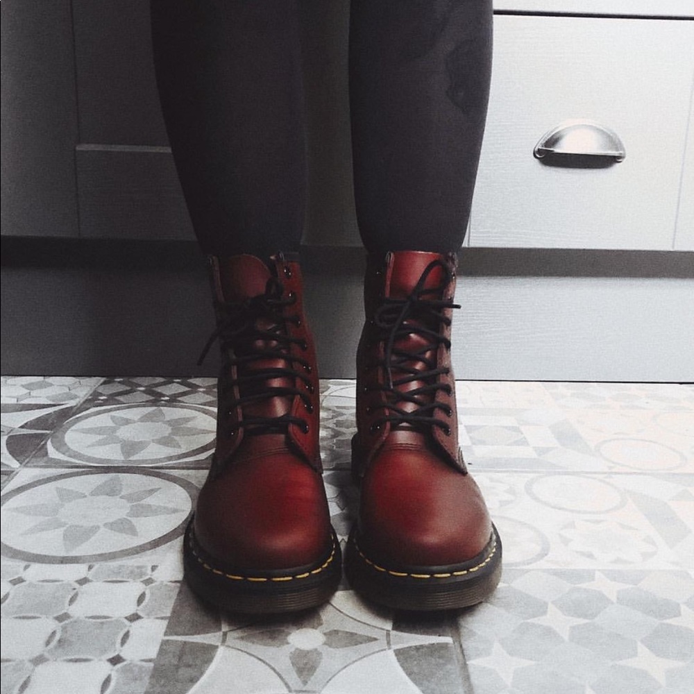 Cherry red Dr. Martens🍒👞
